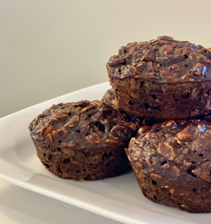 Chocolate Peanut Butter Oatmeal Protein Muffins thumbnail