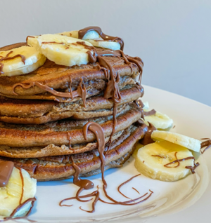 Gluten-Free Chocolate Protein Pancakes thumbnail