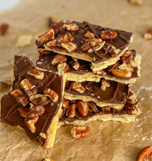 Gluten Free Chocolate Cracker Toffee thumbnail