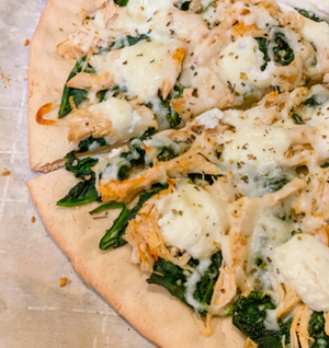 Gluten-Free Chicken Florentine Pizza thumbnail