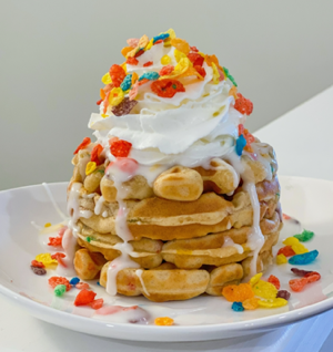 Gluten Free Fruity Cereal Waffles thumbnail
