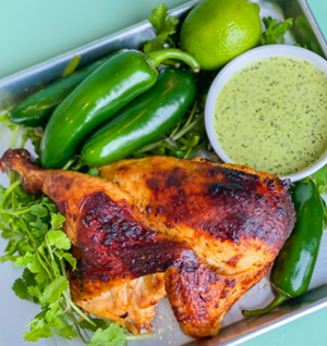 Peruvian Roast Chicken and Green Sauce thumbnail