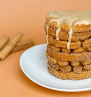Pumpkin Churro Mochi Waffles thumbnail